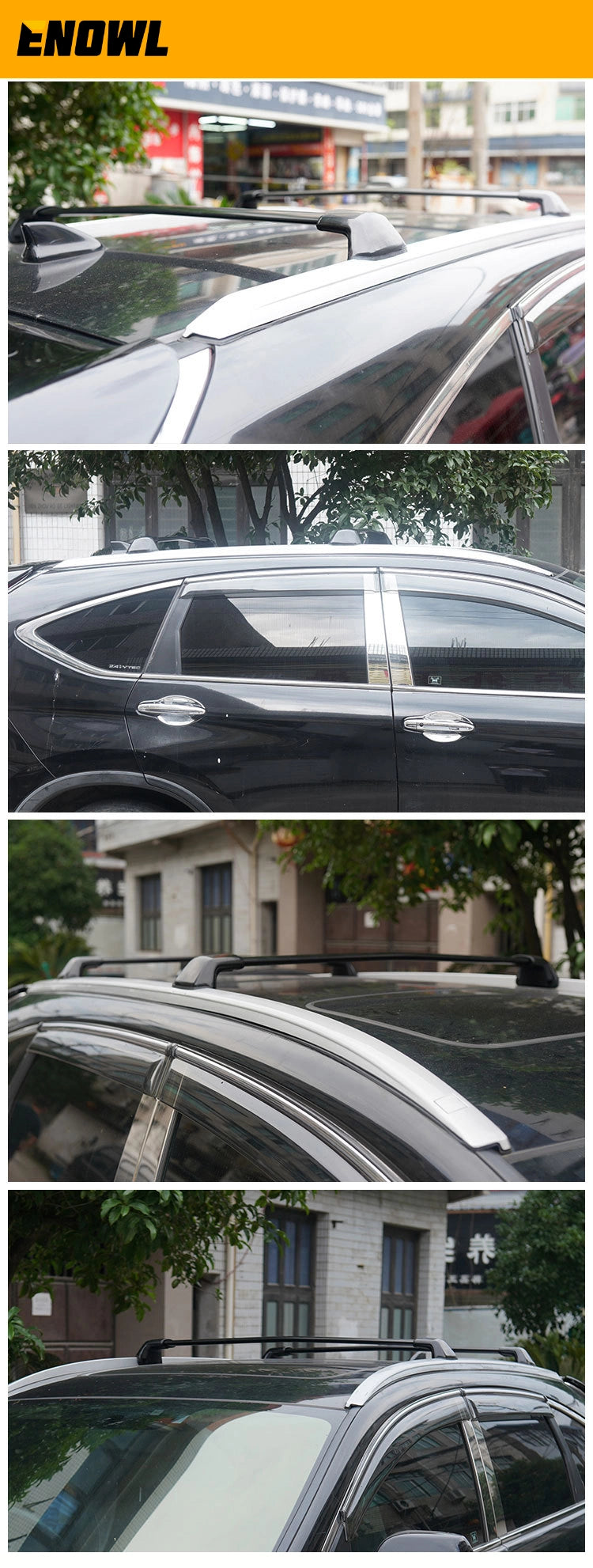 Aluminum Aerodynamic Roof Bar Heavy Duty Cargo Luggage Carrier Specialized for Honda CR-V