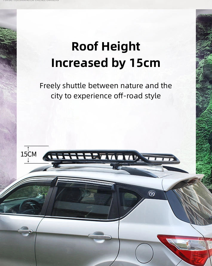 Heavy Duty Car Roof Rack Basket with Full Set of Attachment