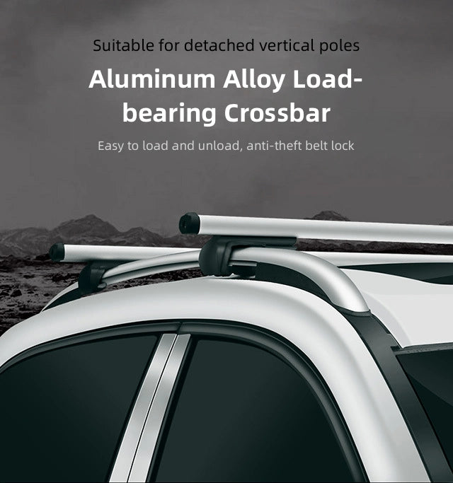 Universal Roof Bar Adjustable Anti-Theft Aluminum Cargo Luggage Carrier for Universal Car SUV Vehicle