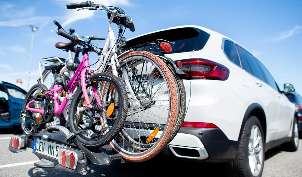 Roof bike rack